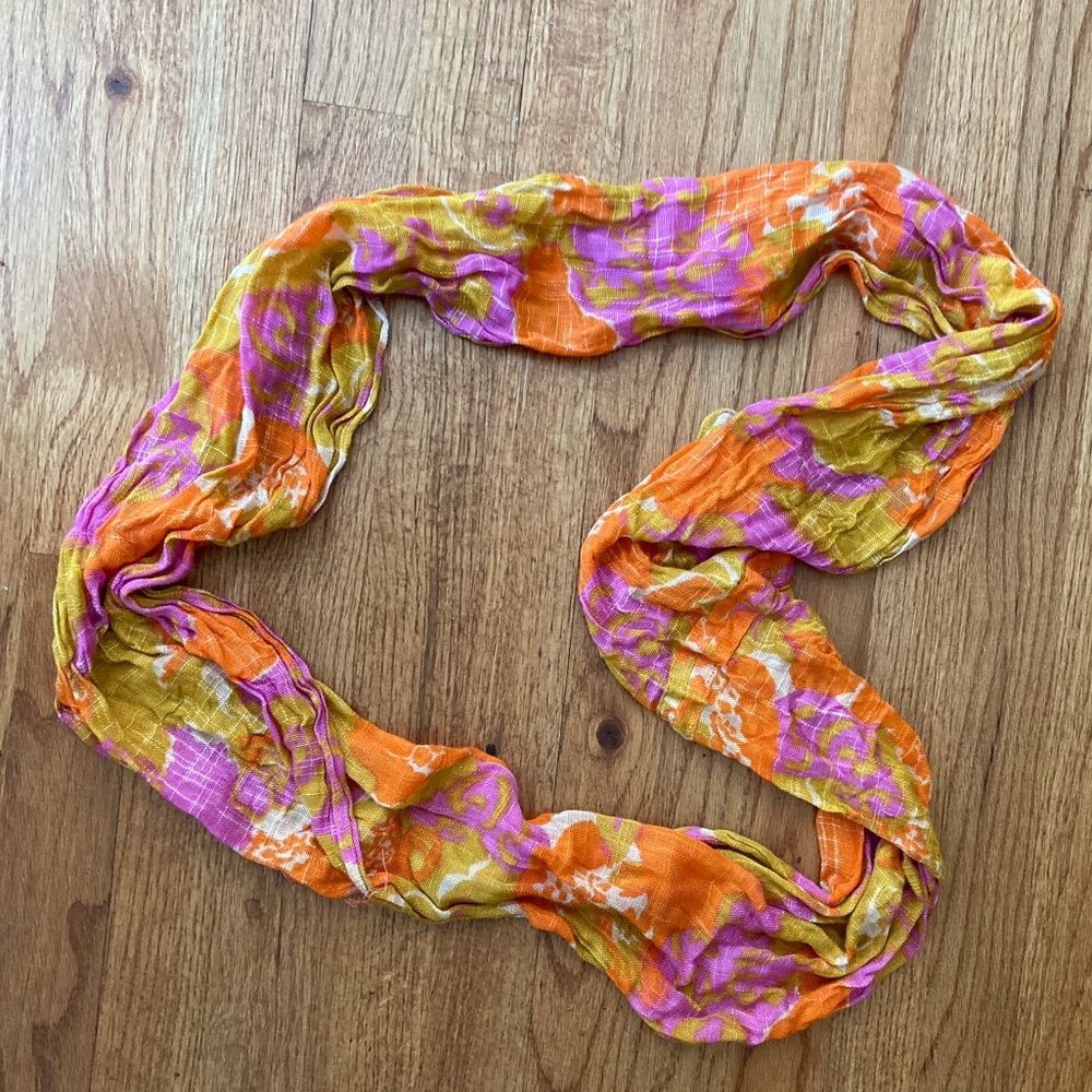 J crew floral infinity scarf